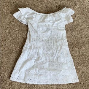 White off the shoulder